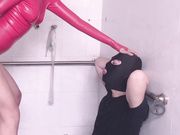 最新價值268元著名攝影師L.P唯美劇情私人訂制-情趣膠衣女特工玩SM調教 極品海鮮名模美鮑阿朱 1080P高清無水印