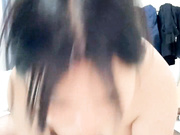 你的老婆真好看，穿上开档黑丝舔着骚逼摸着奶，口交大鸡巴让小哥无套插入，疯狂冲刺直接内射，精彩不要错过