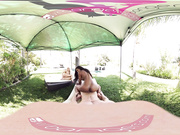 Virtual reality Summer Fun banging hot chicks near swimming pool