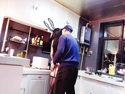 反差婊网红【爱丝袜Vivian姐】最新定制视频-性感厨娘 爆裂黑丝厨房激烈性爱