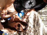 【全網推薦】網紅美女小曼玉穿著黑絲紅高跟山上和網友啪啪野戰 1080P高清無水印